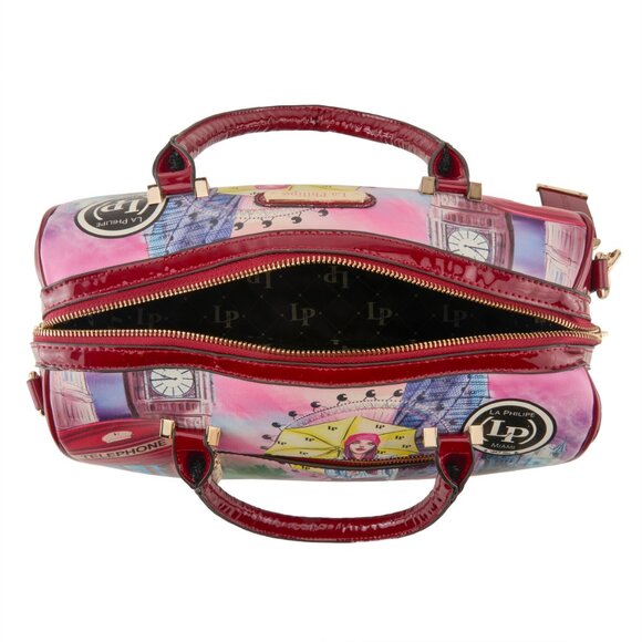 La Philipe handbag "Umbrella In London" 100% Vegan Leather, Hand Designed - Picture 3 of 5